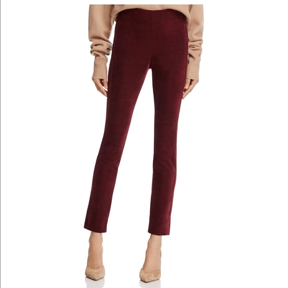 Theory Red Ankle Pants